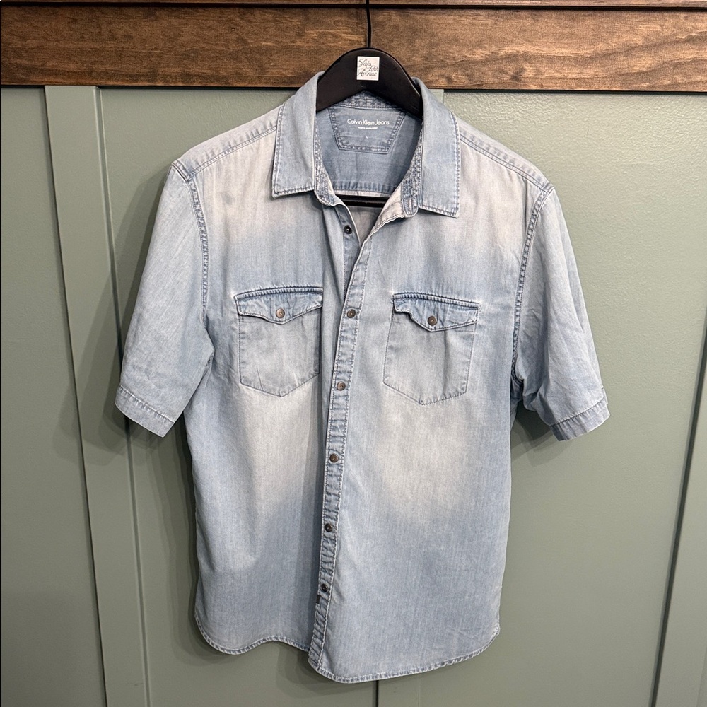 Calvin Klein Jeans Light Blue Casual Shirt